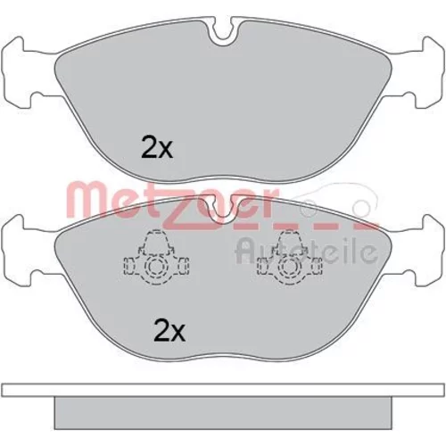Sada brzdových platničiek kotúčovej brzdy METZGER 1170454