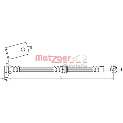 Brzdová hadica METZGER 4110141