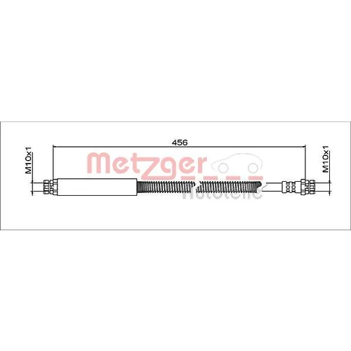 Brzdová hadica METZGER 4112039