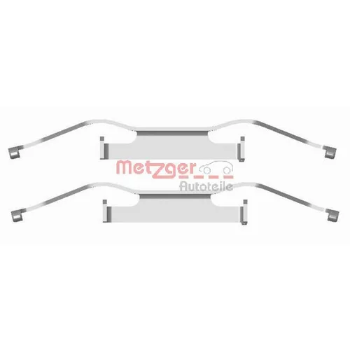 Sada príslušenstva obloženia kotúčovej brzdy METZGER 109-1680