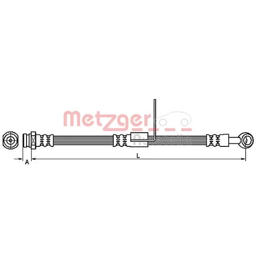 Brzdová hadica METZGER 4110427