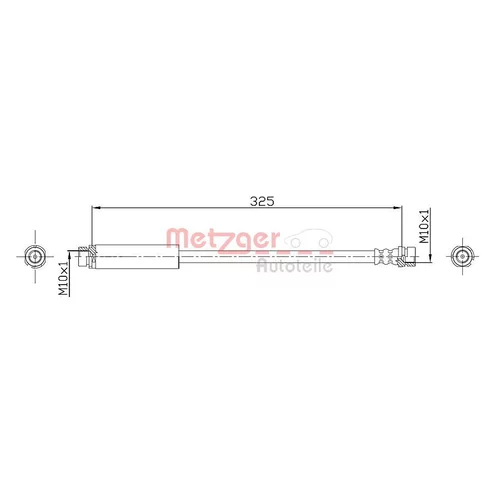 Brzdová hadica METZGER 4112320