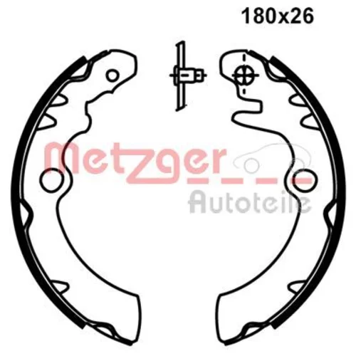 Sada brzdových čeľustí METZGER MG 235 - obr. 1