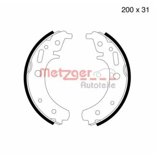 Sada brzdových čeľustí MG 999 /METZGER/