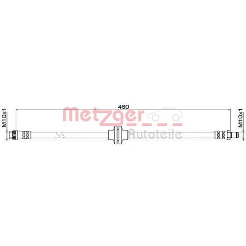 Brzdová hadica METZGER 4111833
