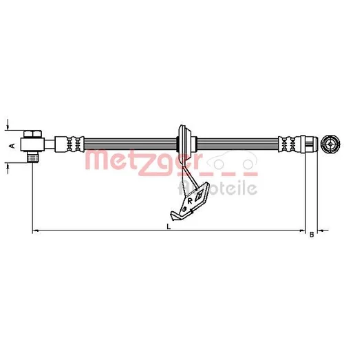 Brzdová hadica METZGER 4116206