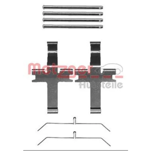 Sada príslušenstva obloženia kotúčovej brzdy METZGER 109-1752