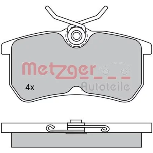 Sada brzdových platničiek kotúčovej brzdy METZGER 1170025