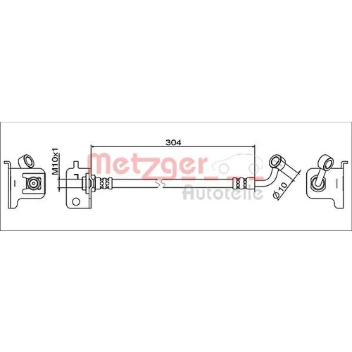 Brzdová hadica METZGER 4111567