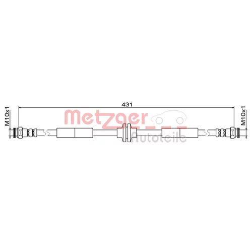 Brzdová hadica METZGER 4111804