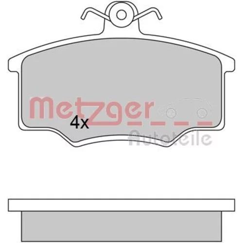 Sada brzdových platničiek kotúčovej brzdy METZGER 1170350