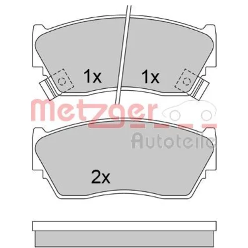 Sada brzdových platničiek kotúčovej brzdy METZGER 1170547