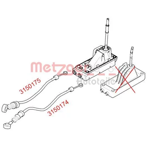 Lanko ručnej prevodovky 3150175 /METZGER/