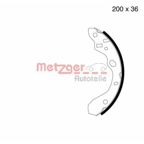 Sada brzdových čeľustí METZGER MG 800