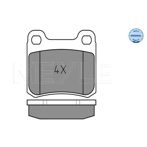 Sada brzdových platničiek kotúčovej brzdy MEYLE 025 206 8715 - obr. 1