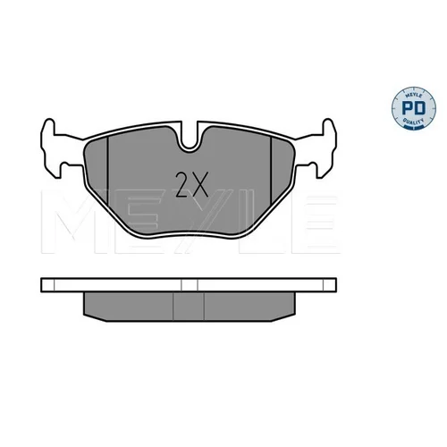 Sada brzdových platničiek kotúčovej brzdy MEYLE 025 216 9117/PD - obr. 2