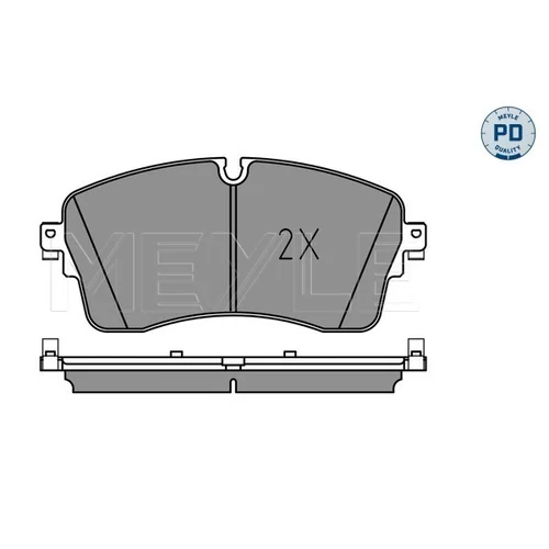Sada brzdových platničiek kotúčovej brzdy MEYLE 025 224 8517/PD - obr. 1