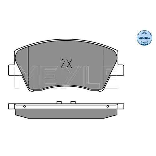 Sada brzdových platničiek kotúčovej brzdy MEYLE 025 225 1817 - obr. 1