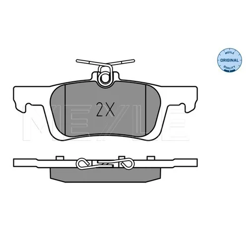 Sada brzdových platničiek kotúčovej brzdy MEYLE 025 228 0714 - obr. 1