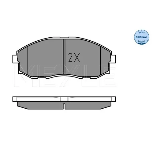 Sada brzdových platničiek kotúčovej brzdy MEYLE 025 235 3617/W - obr. 2
