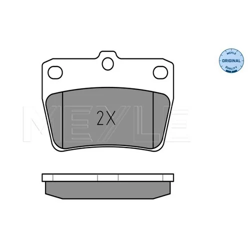 Sada brzdových platničiek kotúčovej brzdy MEYLE 025 236 5614/W - obr. 2