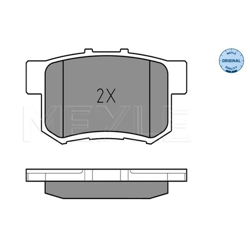Sada brzdových platničiek kotúčovej brzdy MEYLE 025 242 3114/W - obr. 2