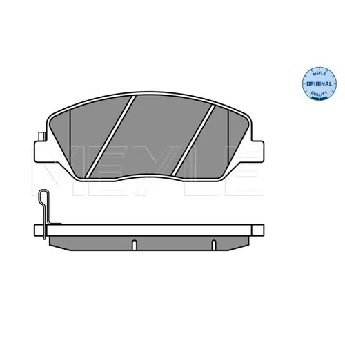 Sada brzdových platničiek kotúčovej brzdy MEYLE 025 243 5117/W - obr. 2