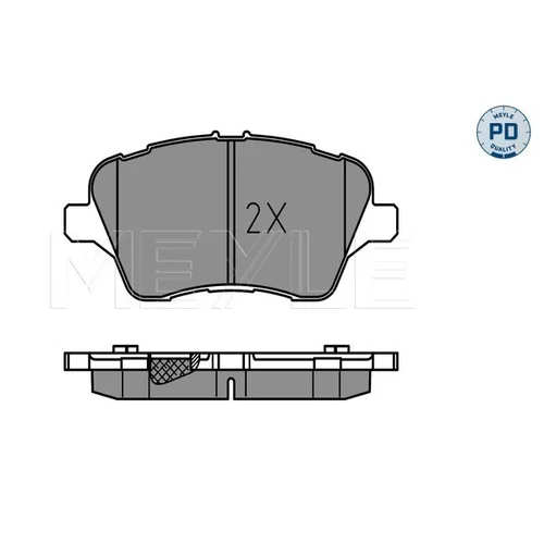 Sada brzdových platničiek kotúčovej brzdy MEYLE 025 251 3417/PD