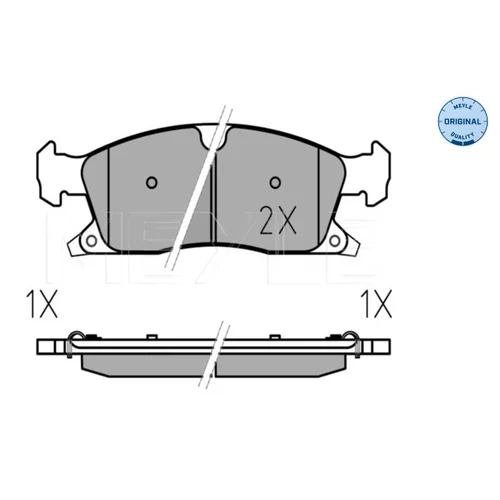 Sada brzdových platničiek kotúčovej brzdy MEYLE 025 251 9021 - obr. 2