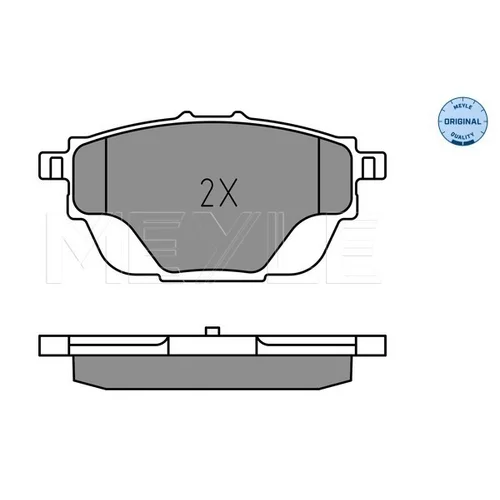 Sada brzdových platničiek kotúčovej brzdy MEYLE 025 258 2717 - obr. 2