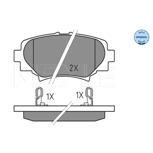 Sada brzdových platničiek kotúčovej brzdy MEYLE 025 258 7814 - obr. 1