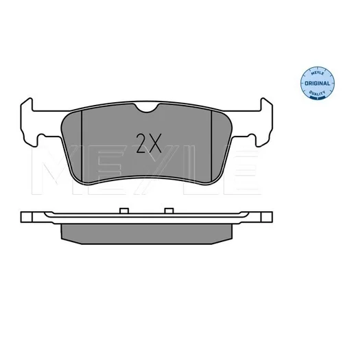 Sada brzdových platničiek kotúčovej brzdy MEYLE 025 259 6816 - obr. 2