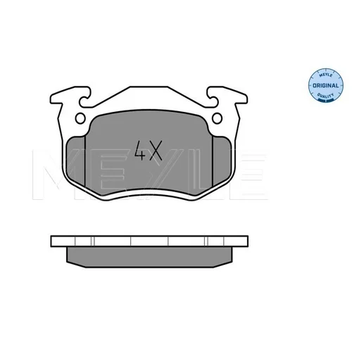 Sada brzdových platničiek kotúčovej brzdy MEYLE 025 206 3415 - obr. 1