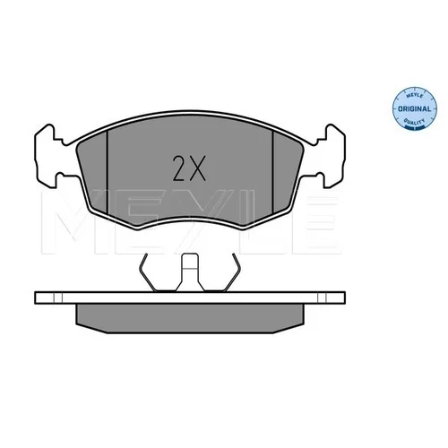 Sada brzdových platničiek kotúčovej brzdy MEYLE 025 209 0818 - obr. 1