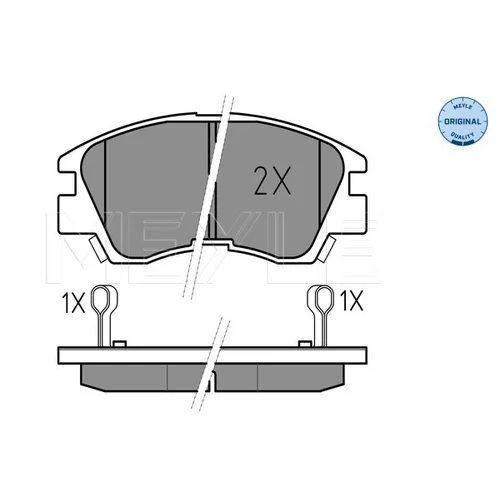 Sada brzdových platničiek kotúčovej brzdy MEYLE 025 213 7316/W