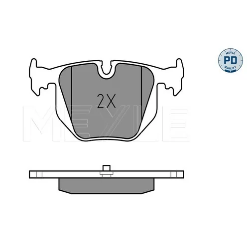 Sada brzdových platničiek kotúčovej brzdy MEYLE 025 214 8717/PD - obr. 2