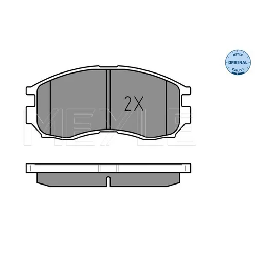 Sada brzdových platničiek kotúčovej brzdy MEYLE 025 216 4716/W - obr. 2