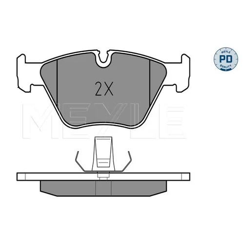 Sada brzdových platničiek kotúčovej brzdy MEYLE 025 216 7720/PD - obr. 1