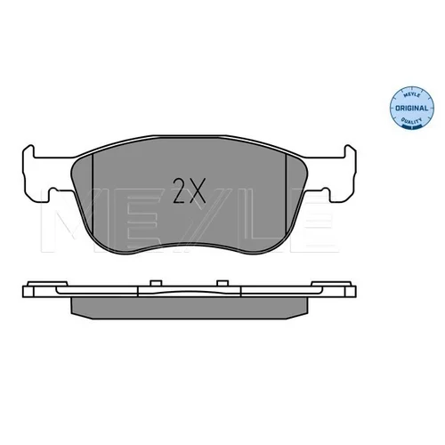 Sada brzdových platničiek kotúčovej brzdy MEYLE 025 227 4816 - obr. 2