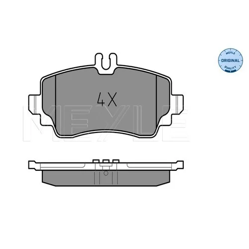 Sada brzdových platničiek kotúčovej brzdy MEYLE 025 230 7016 - obr. 1