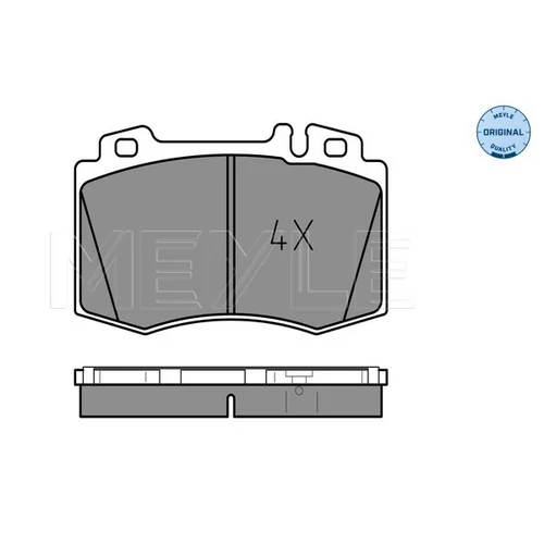 Sada brzdových platničiek kotúčovej brzdy MEYLE 025 232 7117 - obr. 1