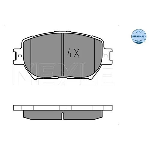 Sada brzdových platničiek kotúčovej brzdy MEYLE 025 239 2817 - obr. 1