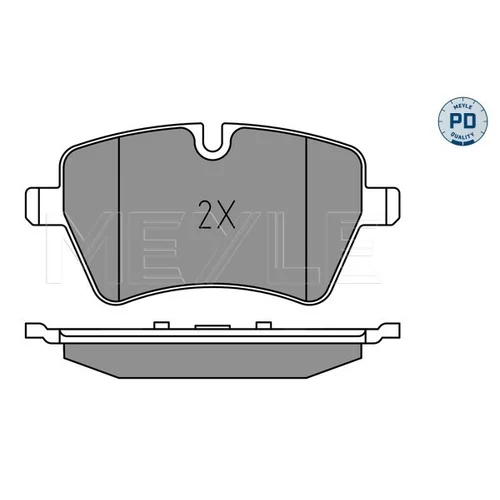 Sada brzdových platničiek kotúčovej brzdy MEYLE 025 239 8418/PD - obr. 2