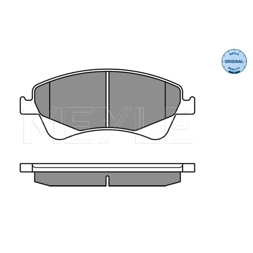 Sada brzdových platničiek kotúčovej brzdy MEYLE 025 242 0419/W - obr. 1