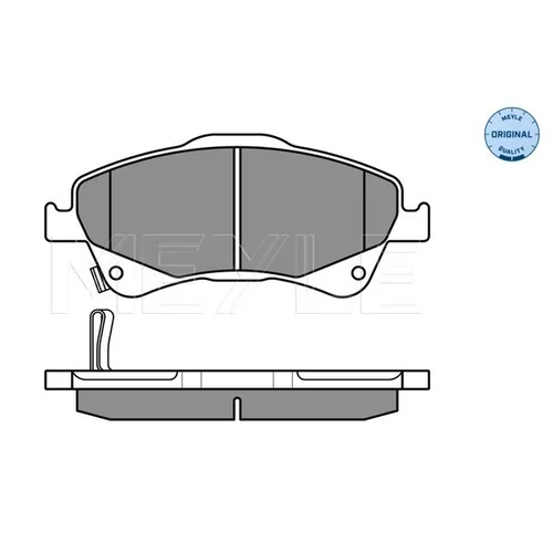 Sada brzdových platničiek kotúčovej brzdy MEYLE 025 242 0419/W - obr. 2