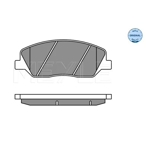 Sada brzdových platničiek kotúčovej brzdy MEYLE 025 243 5117/W - obr. 1