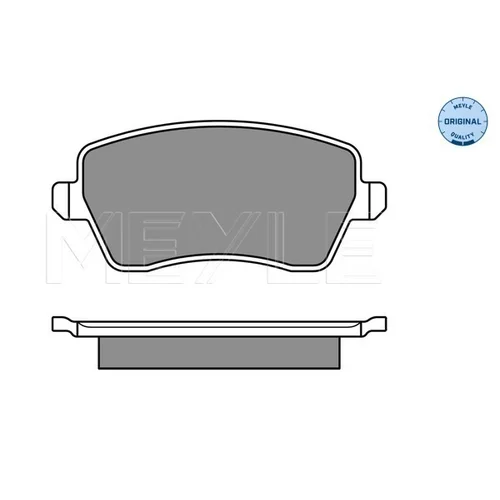 Sada brzdových platničiek kotúčovej brzdy MEYLE 025 244 0317/W - obr. 1