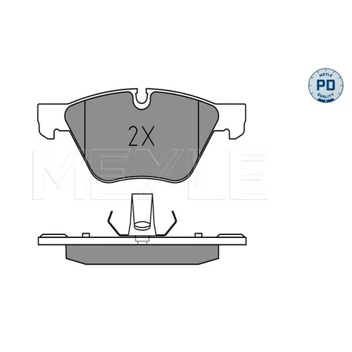 Sada brzdových platničiek kotúčovej brzdy MEYLE 025 246 9719/PD - obr. 1