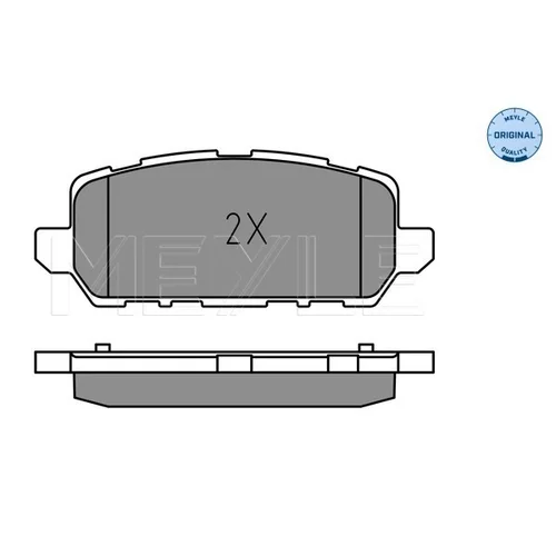 Sada brzdových platničiek kotúčovej brzdy MEYLE 025 259 4717 - obr. 2