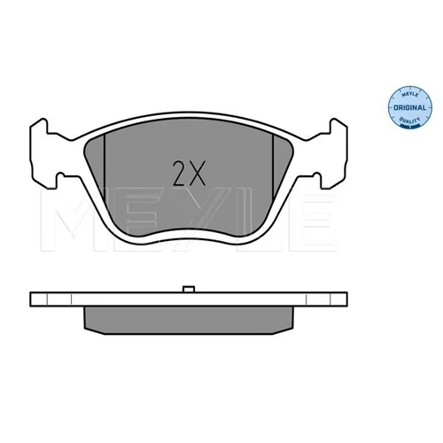 Sada brzdových platničiek kotúčovej brzdy MEYLE 025 216 3719/W